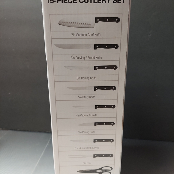 Lexihome 15pc cutlery with block nib - Picture 3 of 4